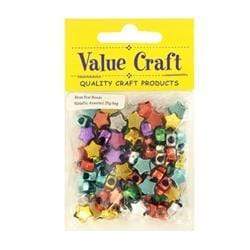AussieSuperStore Jewellery Making Supplies Plastic Bright Metallic Star Beads 8mm Plastic Bright Metallic Star Beads 8mm |  Jewellery Making Beads 9331468022930 VCBMS